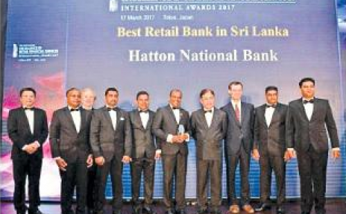 The Asian Banker names HNB as Best Retail Bank and Best Microfinance Product of the Year in Asia Pacific Awards in Sri Lanka for 2017