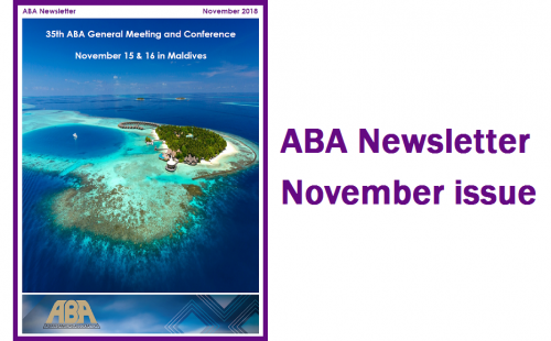 ABA Newsletter’s November issue is ready
