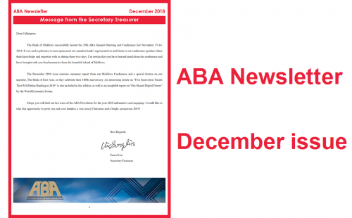 ABA Newsletter’s December issue is ready